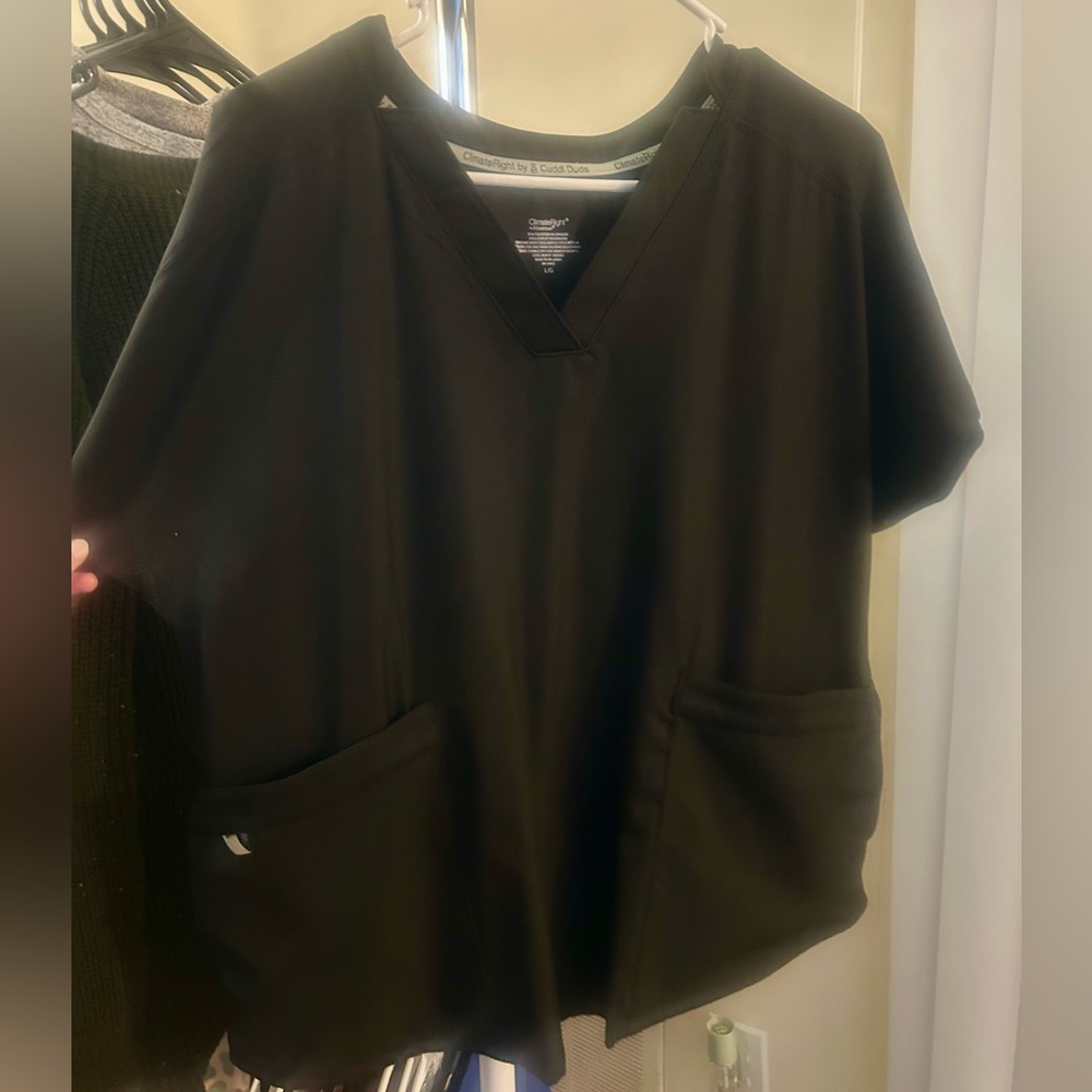 Women’s Black Scrub Top